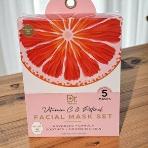 Dr. Wellness Vitamin C & Retinol Facial Mask Set 5 Masks